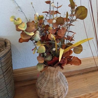 Lot of Rustic Woven Decor & Natural Accents