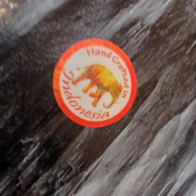 Hand-Carved Indonesian Tribal Mask Wall Art – Giraffe Motif