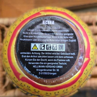 African Safari Decor Lot – Gourd Wall Art & Tealight Holder