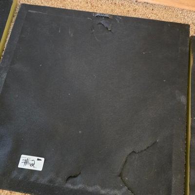 3-Piece Poppy Canvas Wall Art Set with vase of Faux Poppies and Battery-operated WORKING candles