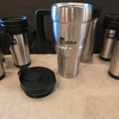 Lot of 8 Insulated Travel Mugs – Coldwell Banker, Bubba, Contigo - 6 are brand new!