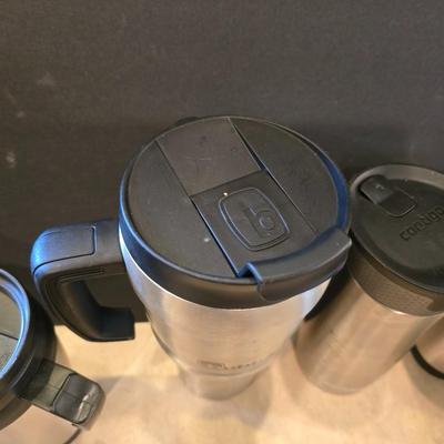 Lot of 8 Insulated Travel Mugs – Coldwell Banker, Bubba, Contigo - 6 are brand new!