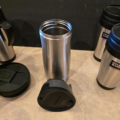 Lot of 8 Insulated Travel Mugs – Coldwell Banker, Bubba, Contigo - 6 are brand new!