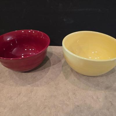Lot of Colorful Stoneware Dishes – Plates & Bowls