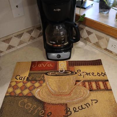 Mr. Coffee Maker with Assorted Mugs