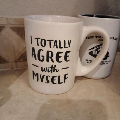 Mr. Coffee Maker with Assorted Mugs