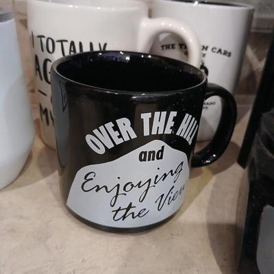 Mr. Coffee Maker with Assorted Mugs