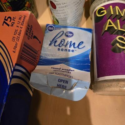 Kitchen Essentials Drawer Lot – Food Wraps, Seasonings & Supplies