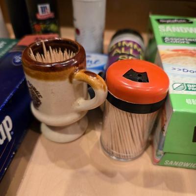 Kitchen Essentials Drawer Lot – Food Wraps, Seasonings & Supplies