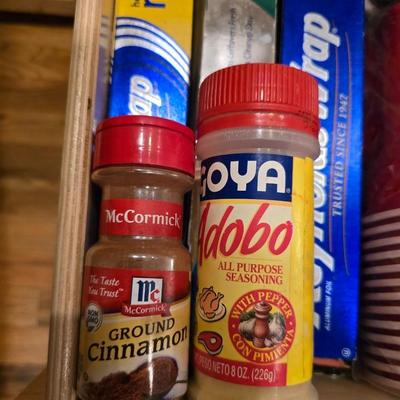 Kitchen Essentials Drawer Lot – Food Wraps, Seasonings & Supplies