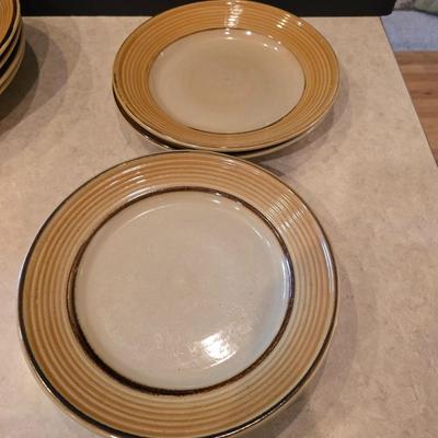 Assorted Stoneware & Ceramic Dish Lot – Plates, Bowls, and Mugs