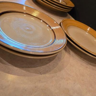 Assorted Stoneware & Ceramic Dish Lot – Plates, Bowls, and Mugs