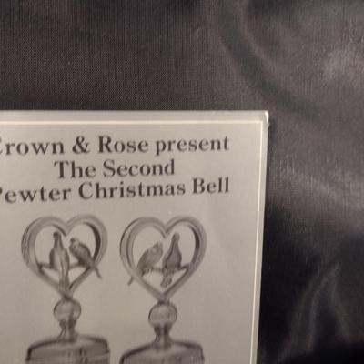 Crown & Rose Pewter 12 Days of Christmas Bells- Complete Set with Boxes