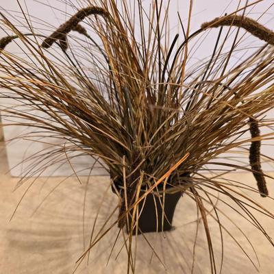 Rustic Rooster Decor Pair – Wood Cutout & Faux Grass Arrangement