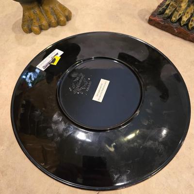 Whimsical Chicken Décor Lot – 2 Figurines & Rooster Plate