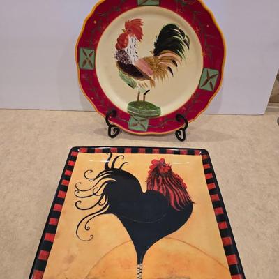 Rooster Accent Plates – Set of 2