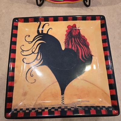 Rooster Accent Plates – Set of 2