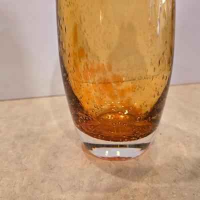 Rooster Kitchen Decor Trio - Metal basket - placemat - and an amber colored vase