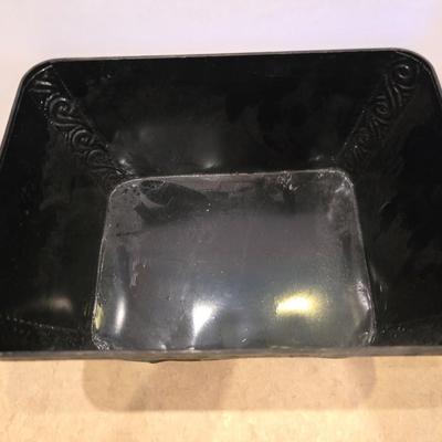 Rooster Kitchen Decor Trio - Metal basket - placemat - and an amber colored vase