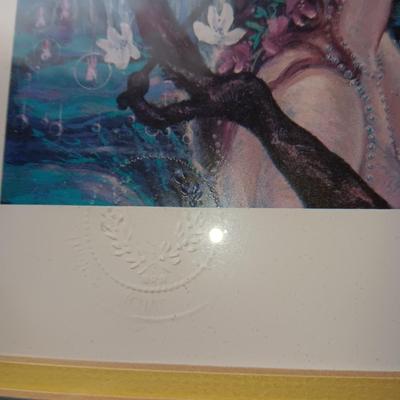 SIGNED "OK CORRAL" WATERCOLOR AND SIGNED LITHOGRAPH