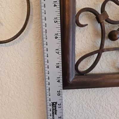 Pair of Ornate Metal Wall Hangings