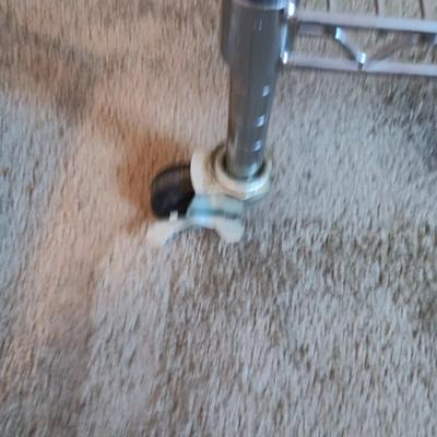 HEAVY DUTY STORAGE SHELF ON LOCKING CASTERS