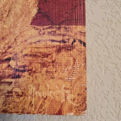 Set of 4 Framed Canvas Pottery Prints