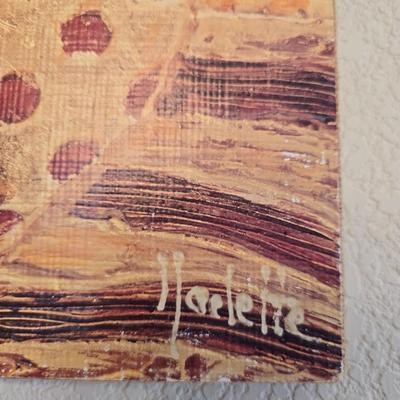 Set of 4 Framed Canvas Pottery Prints