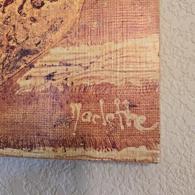 Set of 4 Framed Canvas Pottery Prints