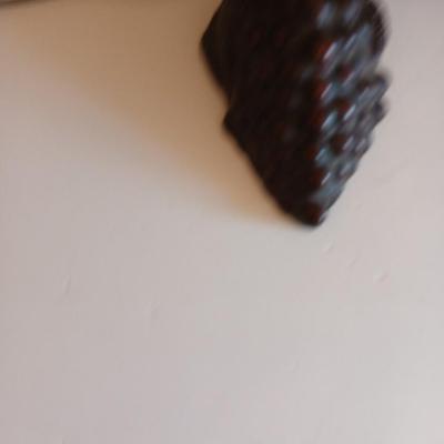 Wall Clock & Stained Glass Grape Desk Lamp