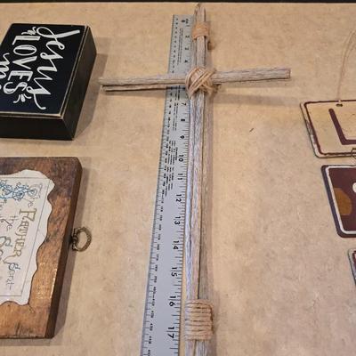 Inspirational & Religious Wall Decor Lot – 5 Pieces
