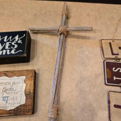 Inspirational & Religious Wall Decor Lot – 5 Pieces