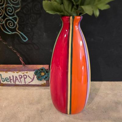 Bright & Cheery Floral and Sign Decor Lot – 7 Pieces