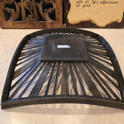 Decorative Mixed Material Home Décor Lot – 3 Pieces