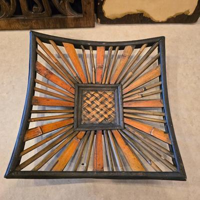 Decorative Mixed Material Home Décor Lot – 3 Pieces