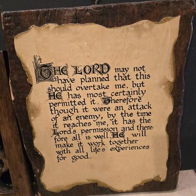 Decorative Mixed Material Home Décor Lot – 3 Pieces