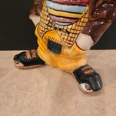 Hand-Painted Porcelain Clown Figurines – Lot of 2