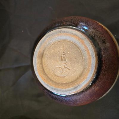 Lot of 6 Signed Studio Pottery Bowls + Bud Vase