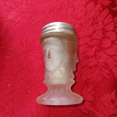 3 FACE SATIN GLASS SHAKERS PLUS OTHER VINTAGE SHAKERS
