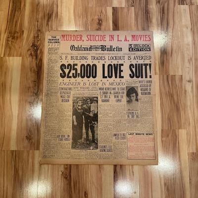1921 SAN FRANCISCO OAKLAND BULLETIN