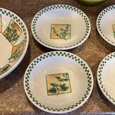 SERVING BOWL WITH 4 SINGLE BOWLS