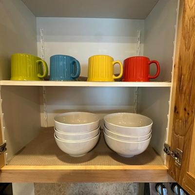 BOWLS AND COFFEE MUGS