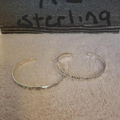 2 STERLING SILVER BRACELETS