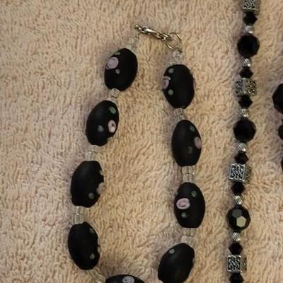 BLACK BEADED BRACELETS