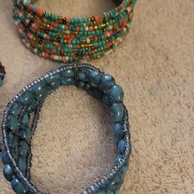 MULTI STRAND BEADED BRACELETS