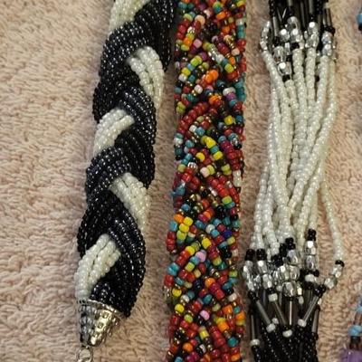 MULTI STRAND BEADED BRACELETS