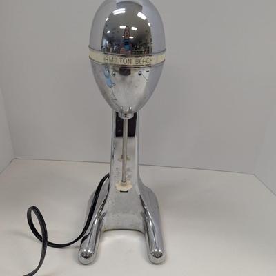 Hamilton Beach Drink Master Classic Chrome Milk Shaker Mixer - Works!