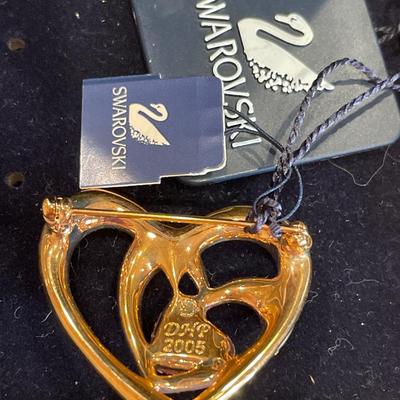 Swarovski Crystal joy of laughter pin