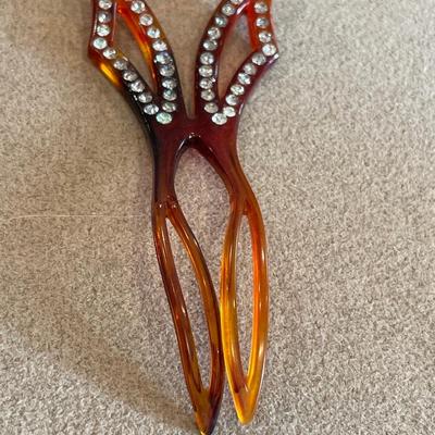 Art Deco Celluloid Hair Combs