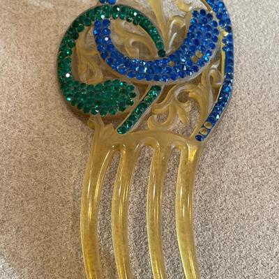 Art Deco Celluloid Hair Combs